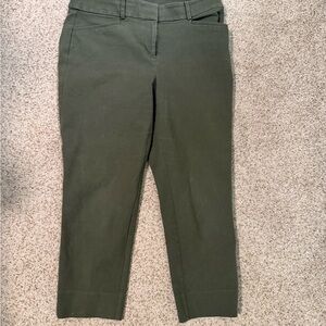 LOFT Curvy Fit Green Pants